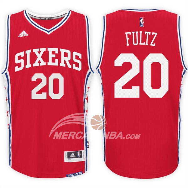 Maglia NBA Fultz Philadelphia 76ers Rojo